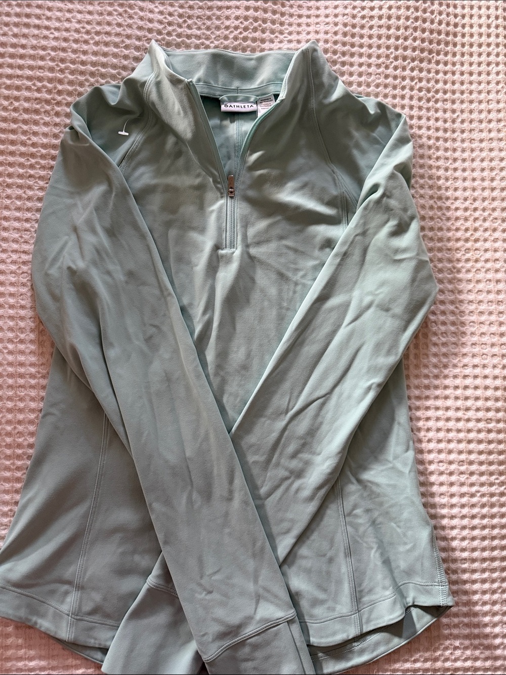 Athleta Sage Green Half-Zip Pullover